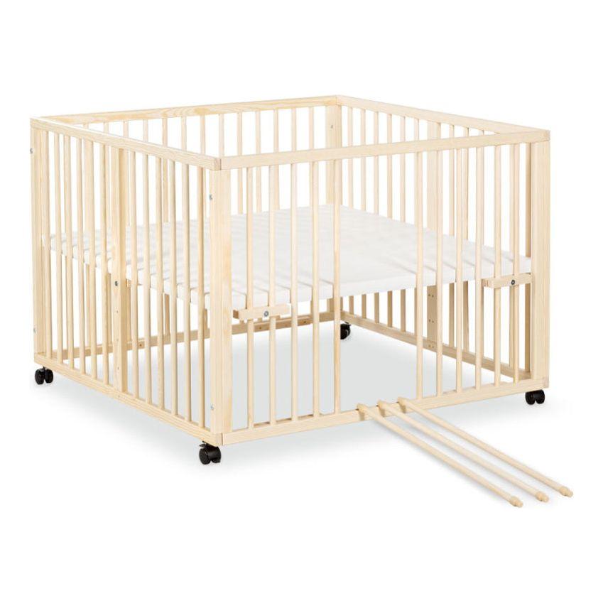 Antique White Elijah Wooden Playpen - Available In 3 Colours