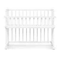 White Smoke Wooden Co-Sleeping Crib - 3 Colours