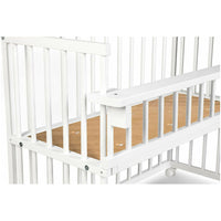 Beige Wooden Co-Sleeping Crib - 3 Colours