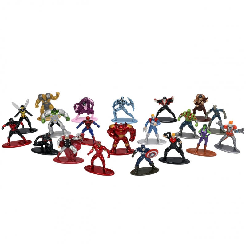 Ensemble de figurines en métal Jada Marvel, 20 pièces