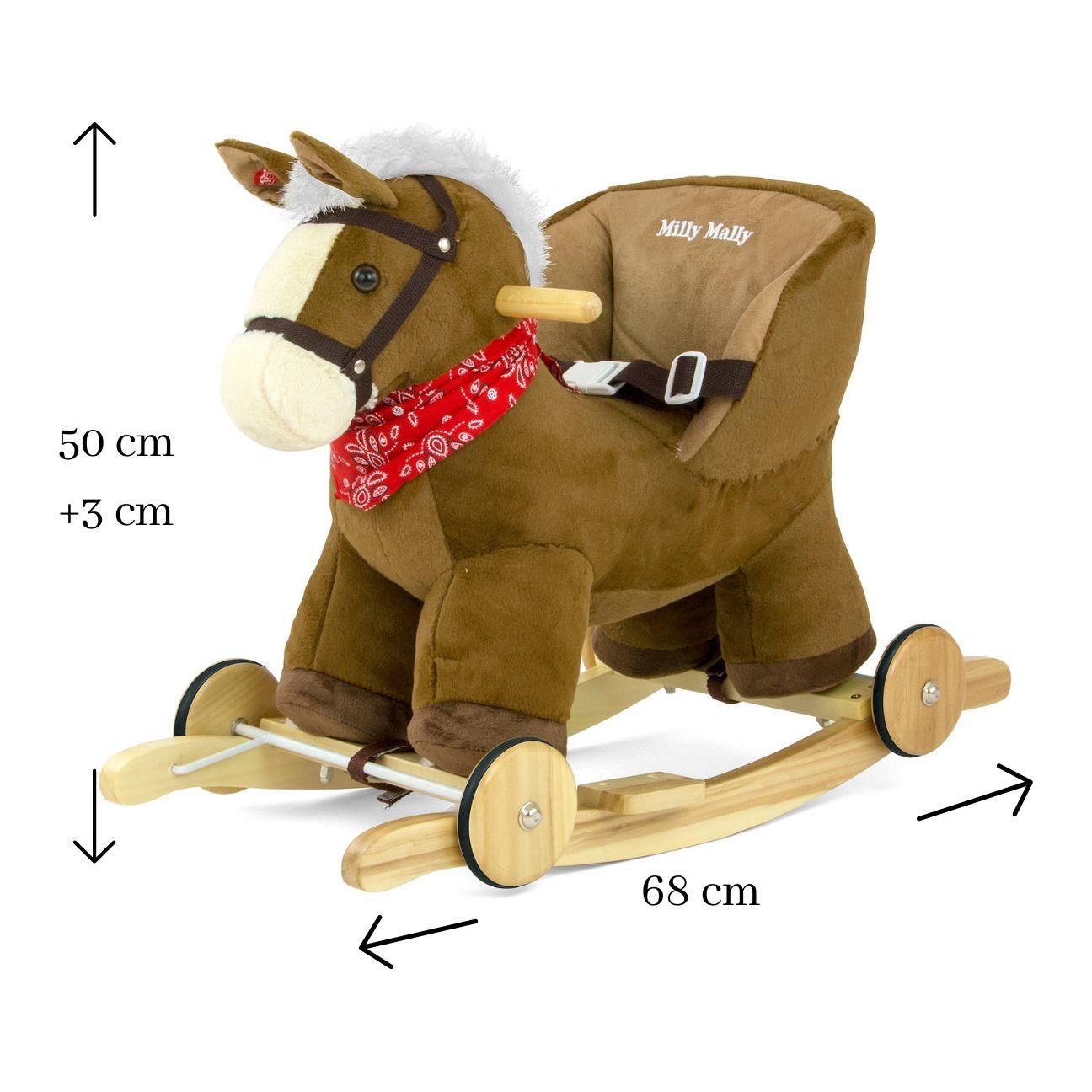 Milly Mally Polly Toddler Rocking Horse - Dark Brown