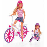 Misty Rose Simba Steffi Evi Doll Set Bicycle Ride Set