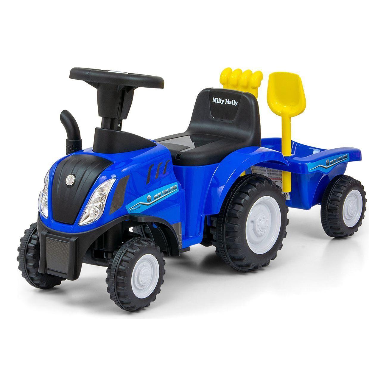 Milly Mally New Holland Tractor With A Trailer - Blue