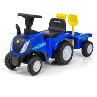 Milly Mally New Holland T7-tractor met aanhanger - 3 kleuren