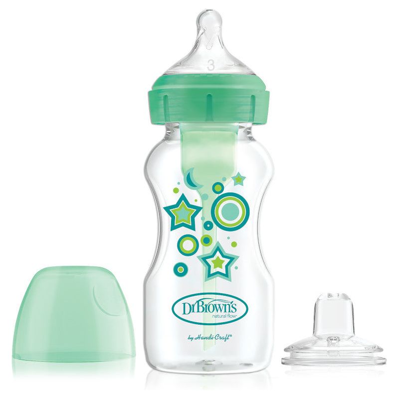 Light Gray Dr Brown's Options+ Sippy Bottle Starter Kit 6m+ 270ml - 3 Colours