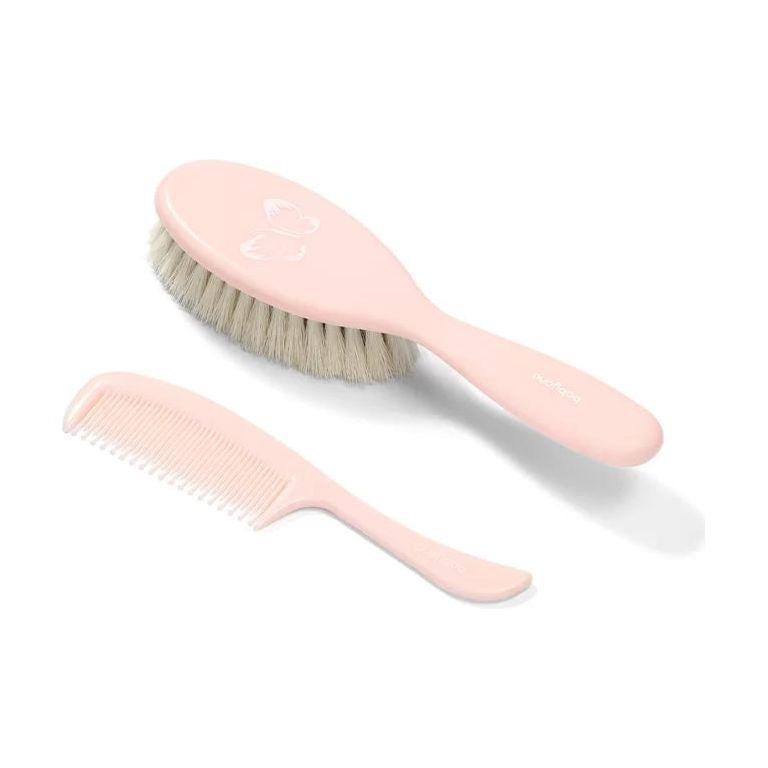 Antique White Babyono Soft Natural Hairbrush + Comb - 4 Colors