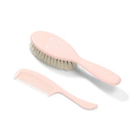 Antique White Babyono Soft Natural Hairbrush + Comb - 4 Colors