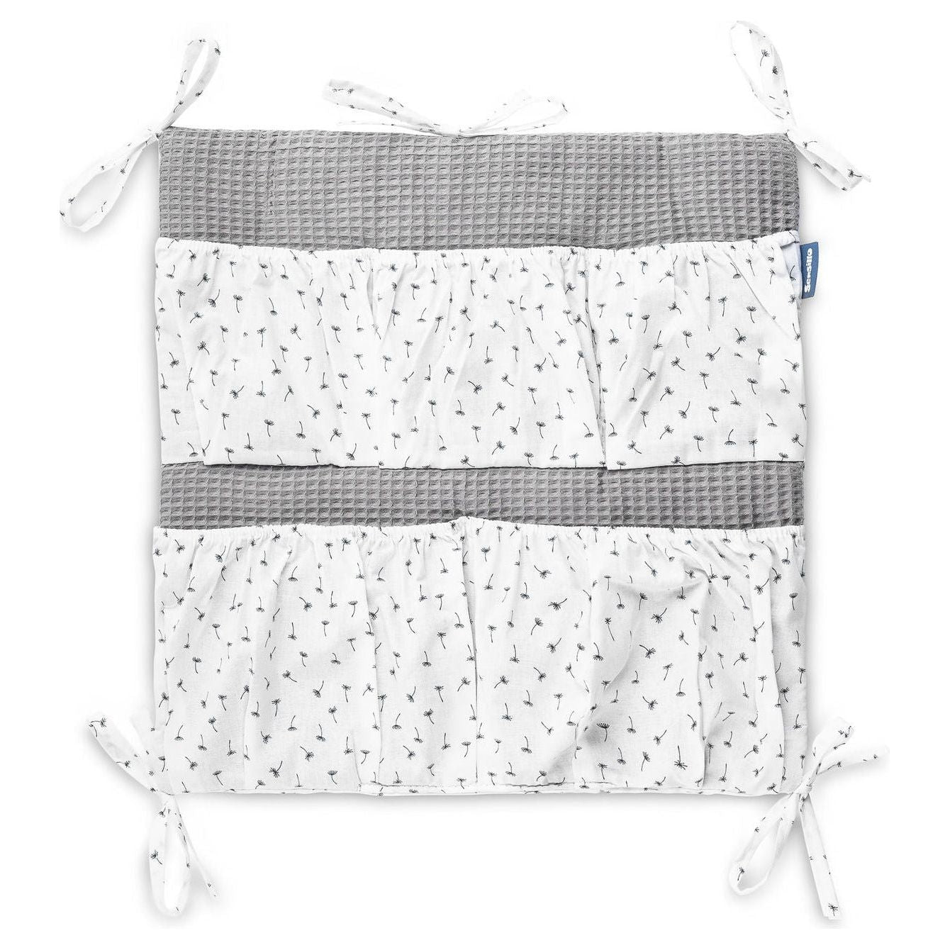 Dark Gray Sensillo Cot diaper organiser - 5 Designs