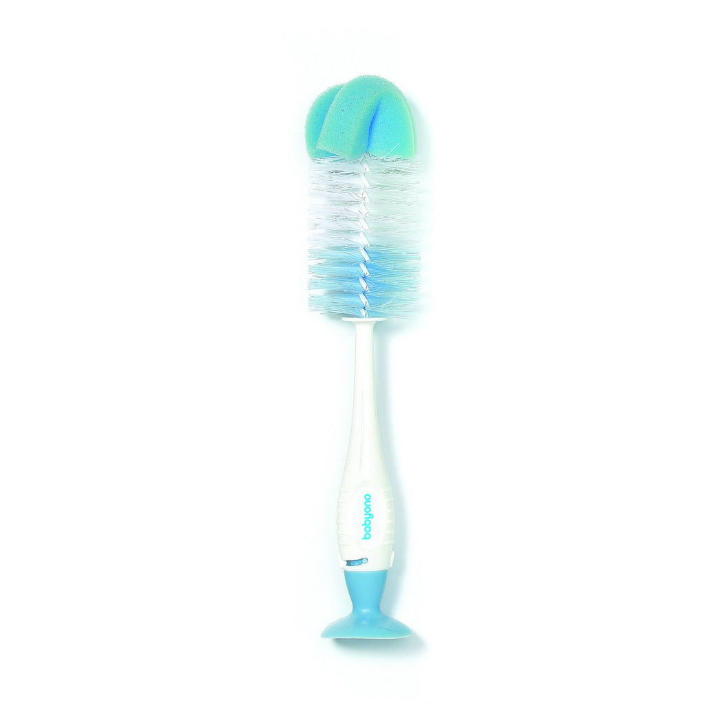 Sky Blue Babyono Bottle Brush With Suction - 4 Colours
