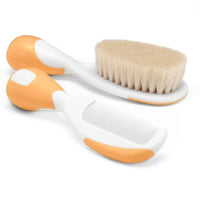 Antique White Chicco Natural Brush + Comb Set - 3 Colours