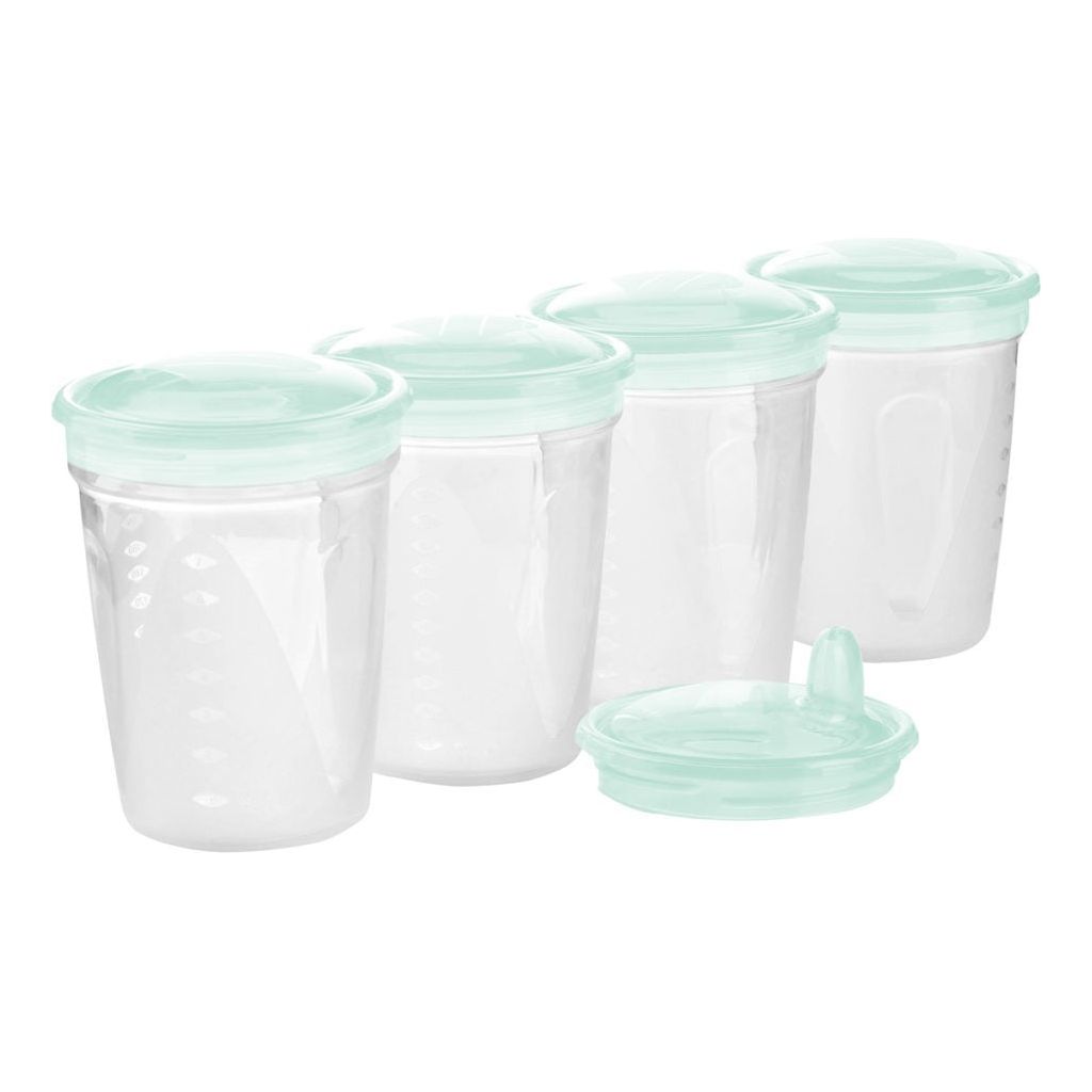 Lavender Babyono Breast milk food storage containers