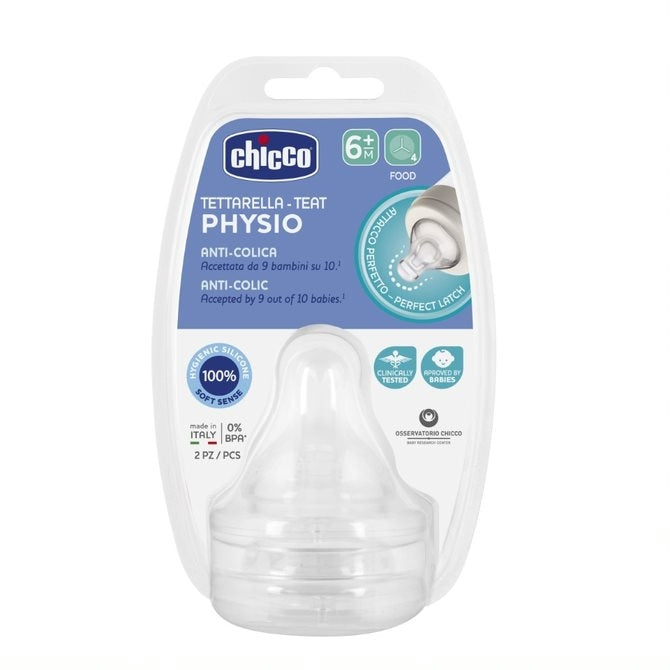 Lavender Chicco Perfect5 Physio Teat 2 pcs - 3 Sizes