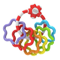Orange Red Chicco Easy Grasp Rings Rattle 3m+