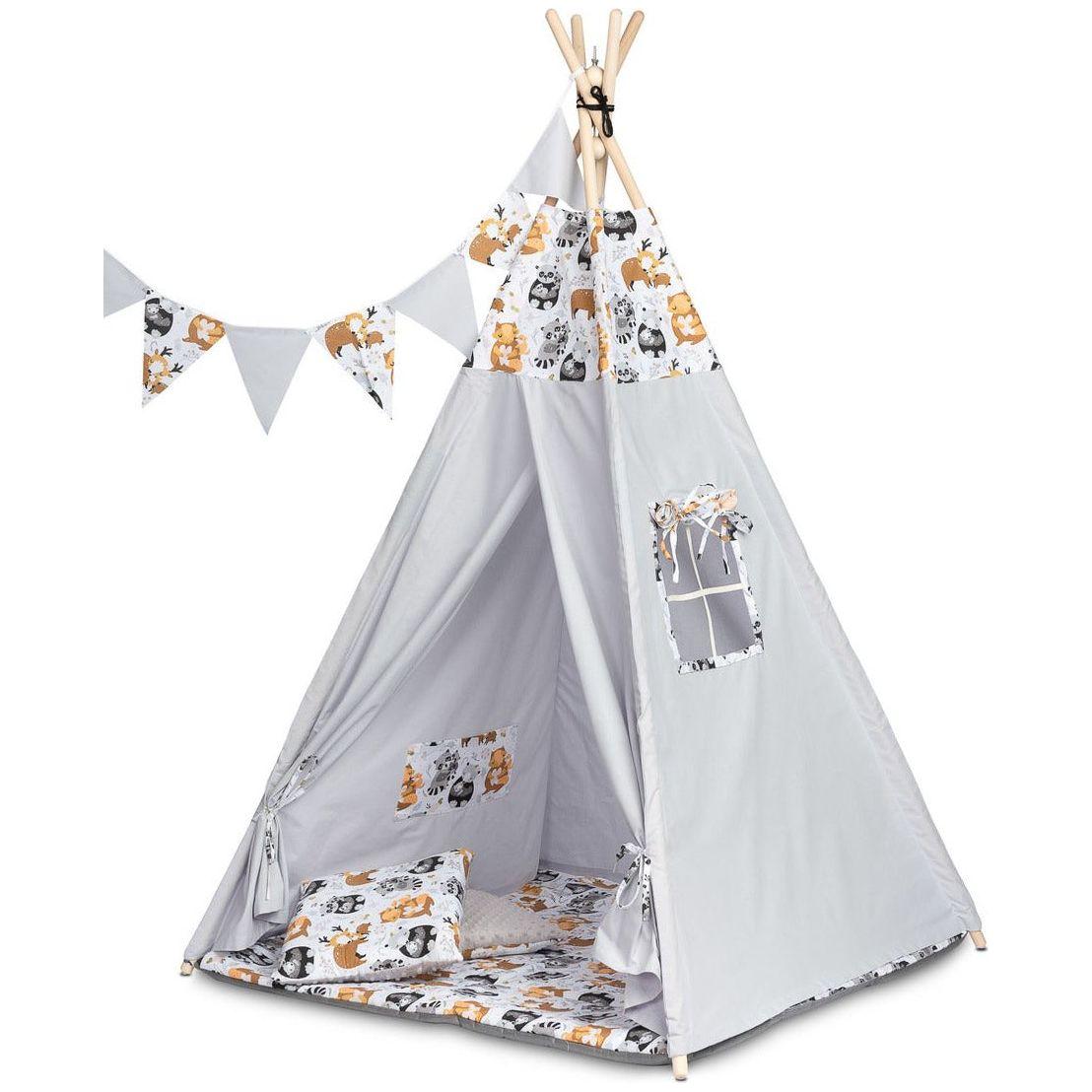 Light Gray TOYZ Teepee Play Tent - 3 Designs