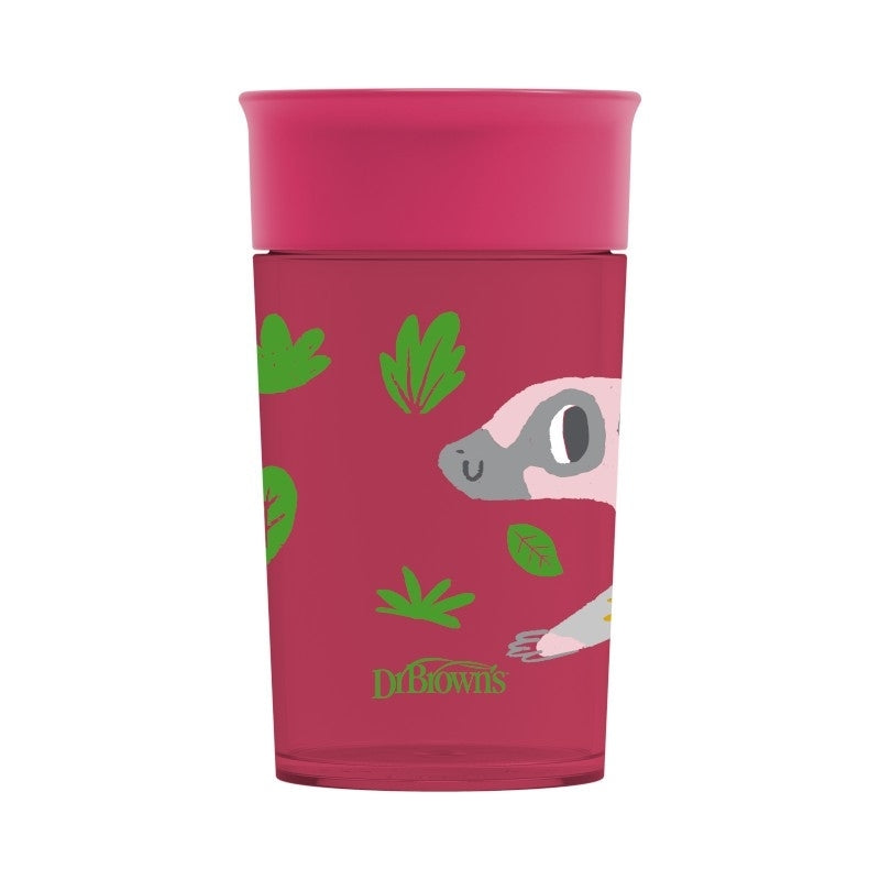 Maroon Dr Brown's Cheers 360¬¨‚àû Spoutless Transition Cup - 4 Colours