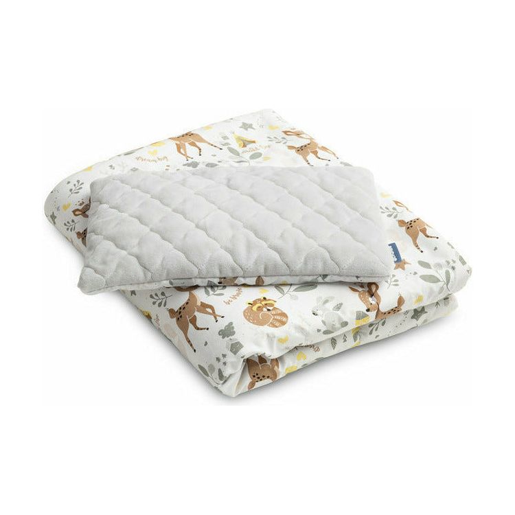 Light Gray Sensillo Velvet Cot Set Pillow & Duvet Set - 6 Designs