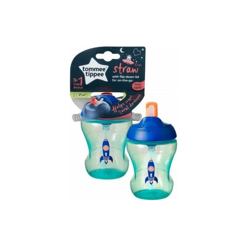 Cadet Blue Tommee Tippee Straw Cup 7m+ - 2 Colours