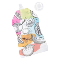 Light Gray AKUKU Reusable Food Pouches 5 pcs