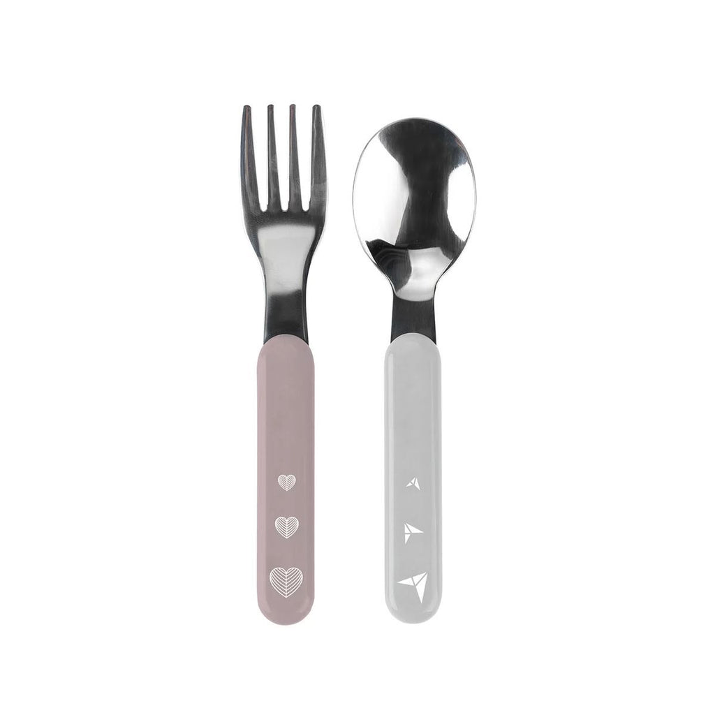 Gray Babyono Stainless first cutlery set - 2 Colours