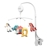 Light Gray Babyono Baby Crib Mobile With 4 Functions - 3 Designs