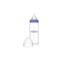 Lavender Lansinoh Glass Feeding Bottle With NaturalWave™ Teat - 2 Sizes