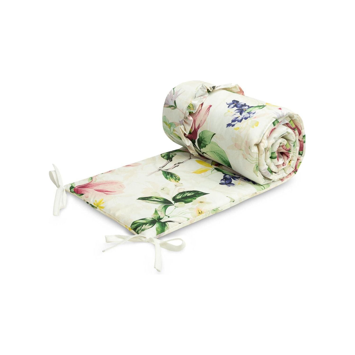 Sensillo Cot Bumper - Magnolia