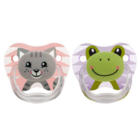 Gray Dr Brown's Ort Prevent Silicone Orthodontic Soother 0-6m - 2 Colours