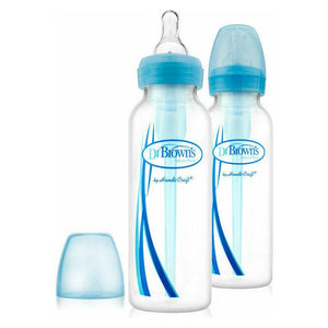 Lavender Dr Brown's Anti-colic Options+ Narrow Bottle 250 ml 2 Pack - 3 Colours