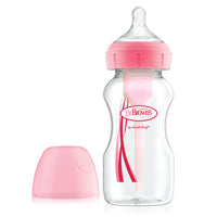 Misty Rose Dr Brown's Wide-Neck Options+ Bottle 270 ml 0m+ - 2 Colours