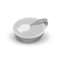 Light Gray AKUKU Bowl With A Spoon