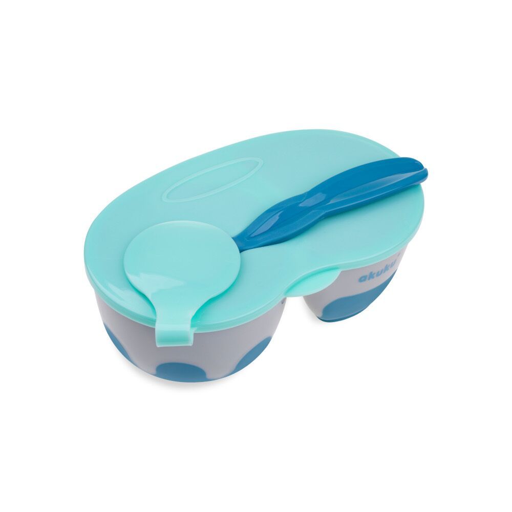Sky Blue AKUKU Two-Compartment Bowl - 2 Colours
