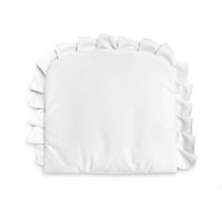 White Smoke Sensillo Velvet Pillow With Frill - 3 Colours