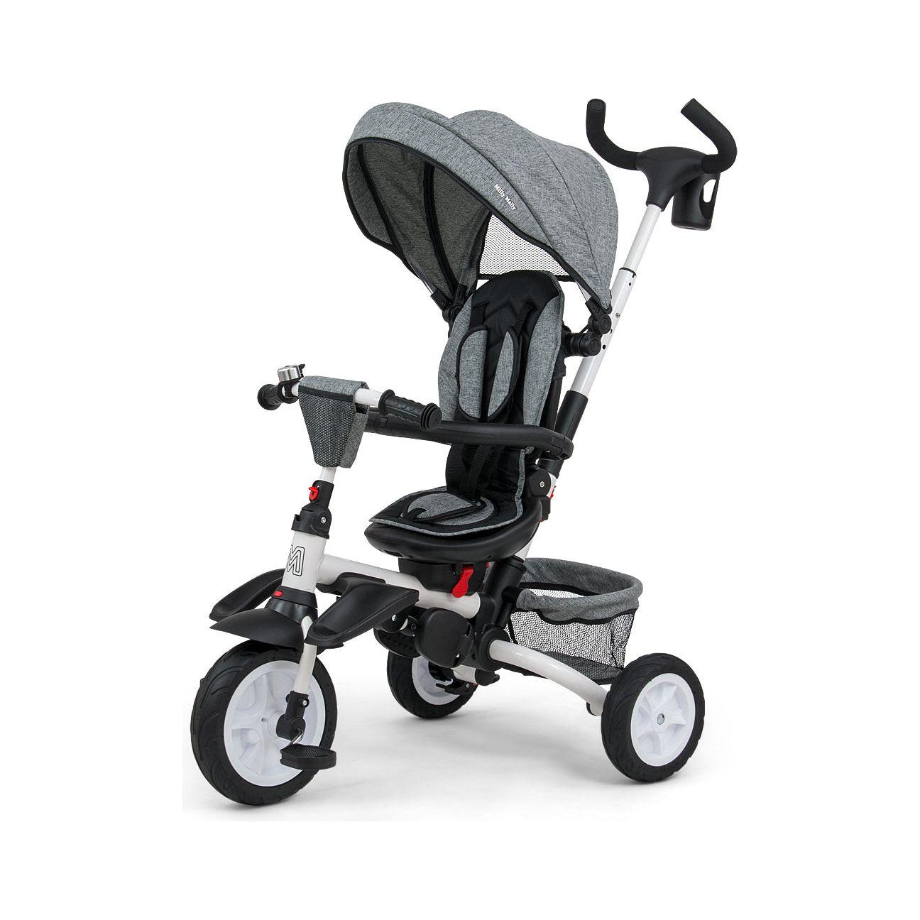 Milly Mally 6in1 Tricycle Stanley - Grey