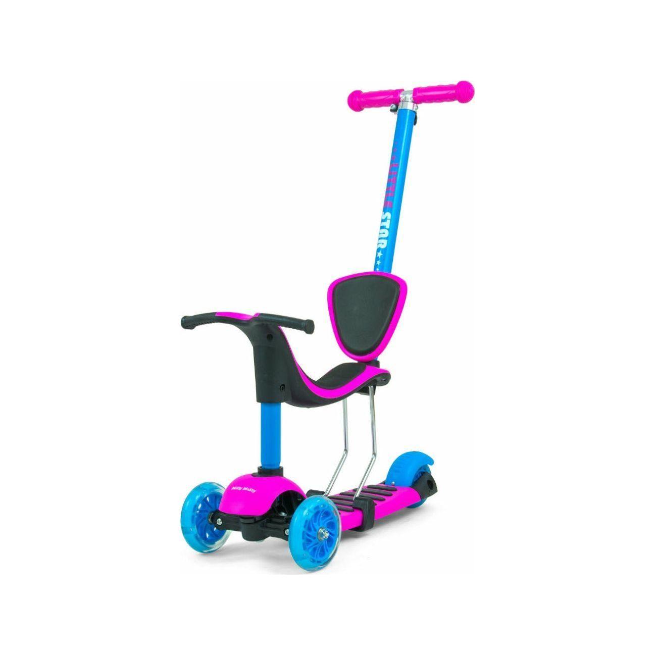 Dark Slate Gray Milly Mally 3in1 Scooter - Little Star - Available in 7 Colours