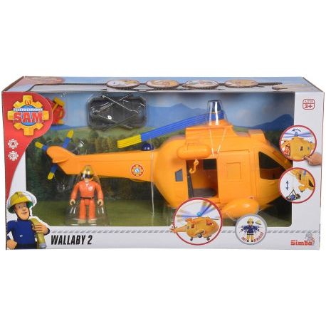 Simba Fireman Sam Helicopter Wallaby 2 - 34 cm