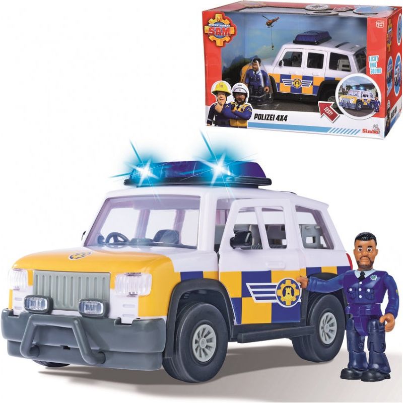 SIMBA Fireman Sam Jeep Police Malcolm Action Figure