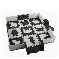 Dark Slate Gray Large Foam Puzzle Contrast Playmat - 25 pcs
