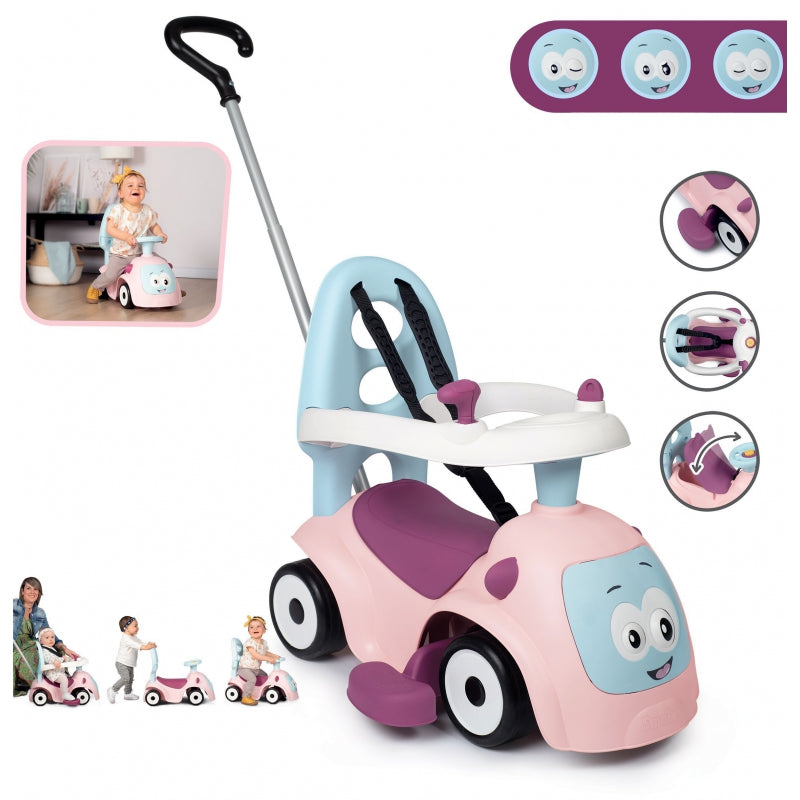 Light Gray Smoby Maestro 4in1 Ride On Car - 2 Colours