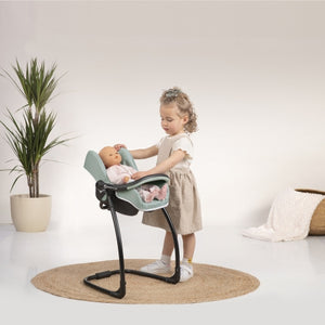 Light Gray Smoby Maxi Cosi 3in1 Doll Carrier With Highchair and Swing - 3 Colours