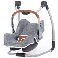 Light Slate Gray Smoby Maxi Cosi 3in1 Doll Carrier With Highchair and Swing - 3 Colours