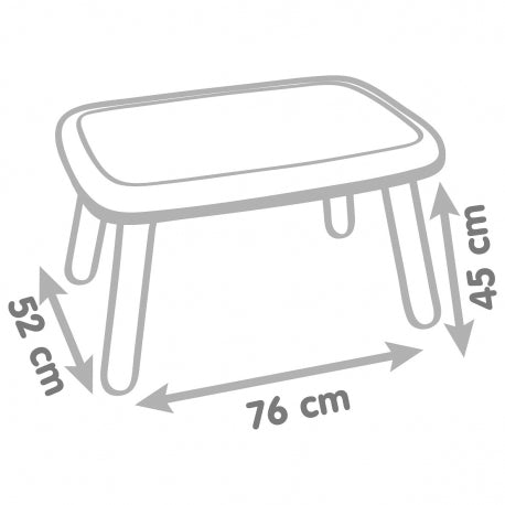 Dark Gray Smoby Kids Table - 3 Colours