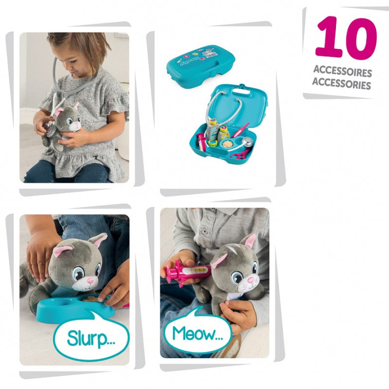 Smoby Vet Set With Interactive Kitty