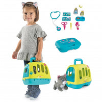 Rosy Brown Smoby Vet Set With Interactive Kitty