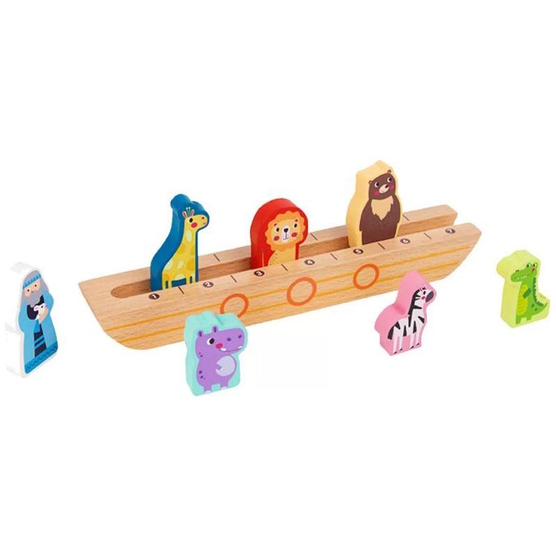 Tooky Toy Wooden Noah's Ark + Riddle Book