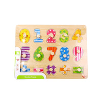 Tan Tooky Toy Wooden Puzzle -  Numbers