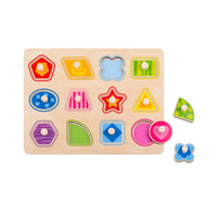 Light Pink Tooky Toy Wooden Puzzle - Shapes