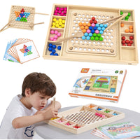 VIGA Wooden Ball Game Catch and Match Puzzle