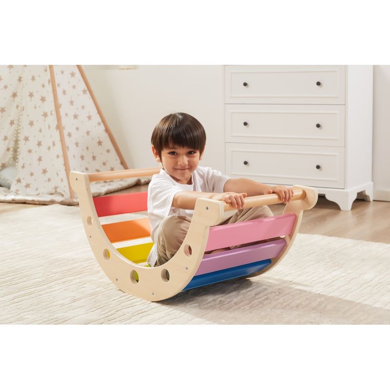 Viga Wooden Montessori Rainbow Swing