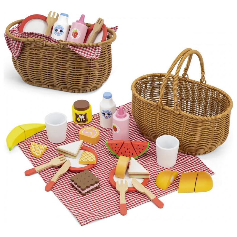 VIGA Houten Picknickset 30 st