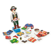 Viga Jigsaw Magnetic Educational Pirate Dress Up Puzzle